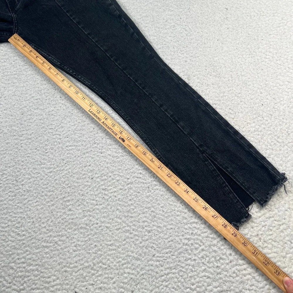 Abercrombie & Fitch Jeans Womens 27 Curve‎ Love Skinny High Rise Split Hem Black